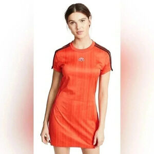 Adidas by Alexander Wang crew neck streetwear athletic mini short sleeve dress M